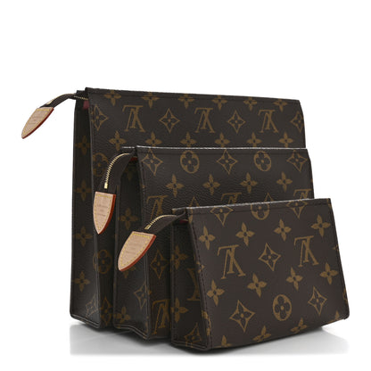 Louis Vuitton Monogram Trio Toilet Pouch Set 4 of 11