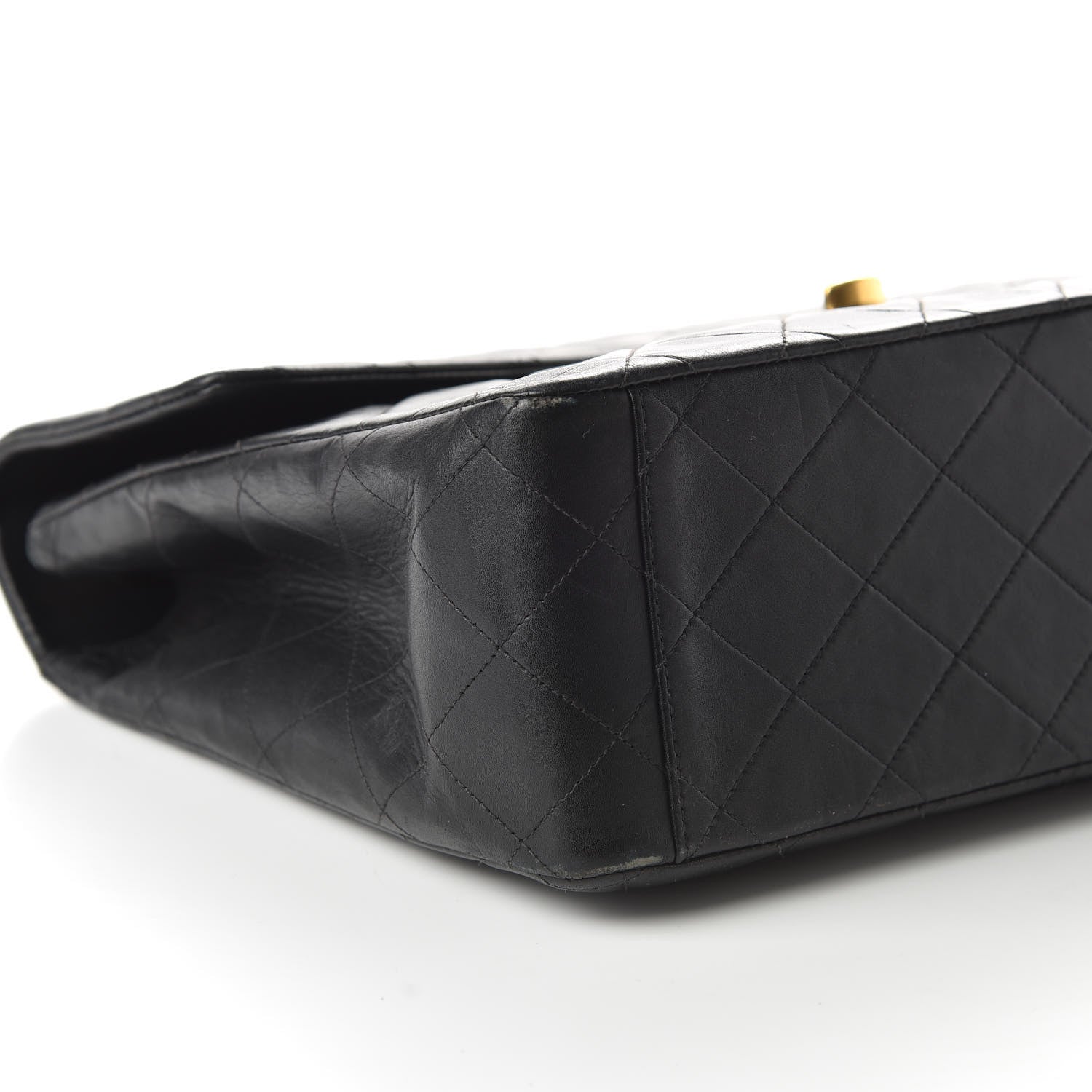 Chanel Lambskin Quilted XL Jumbo Single Flap Black 6 of 13