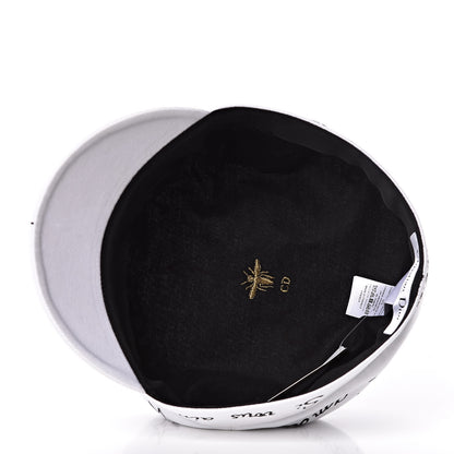 Christian Dior Daydream Words Print Cap Hat 57 White 3 of 11