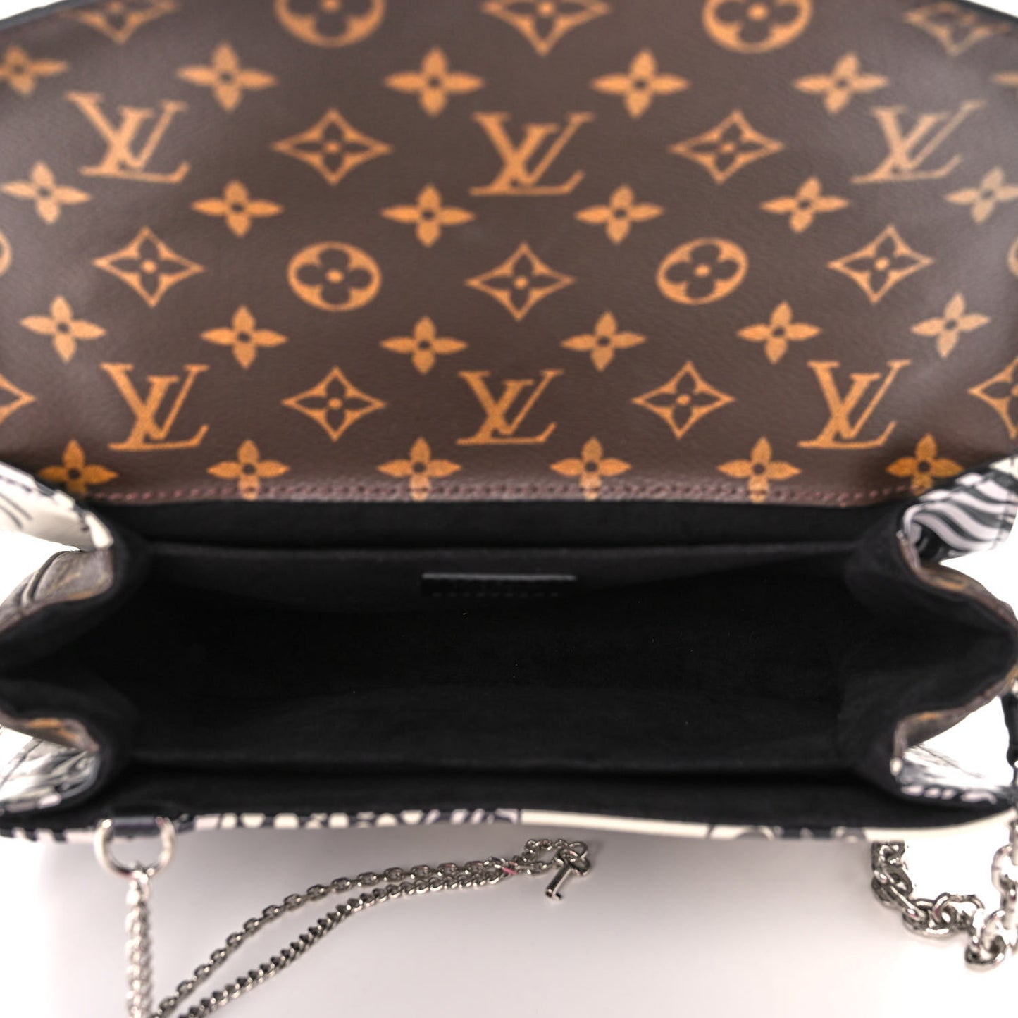 Epi Monogram Floral Pochette Metis Black White