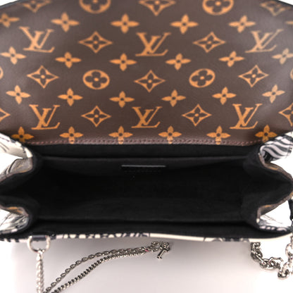 Louis Vuitton Epi Monogram Floral Pochette Metis Black White 5 of 11