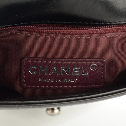 Chanel Glazed Calfskin Quilted Small Coco Boy Flap Black 11 of 16