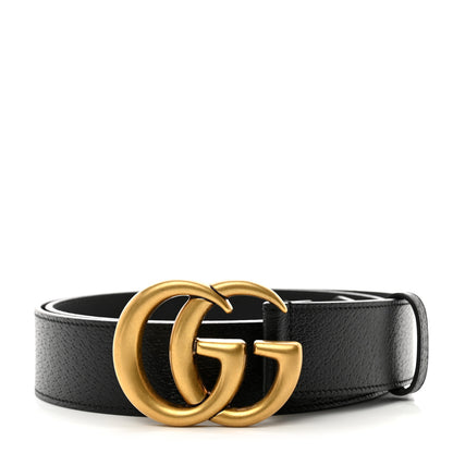 Gucci Textured Calfskin Double G 40mm Belt 105 42 Black 1 of 6