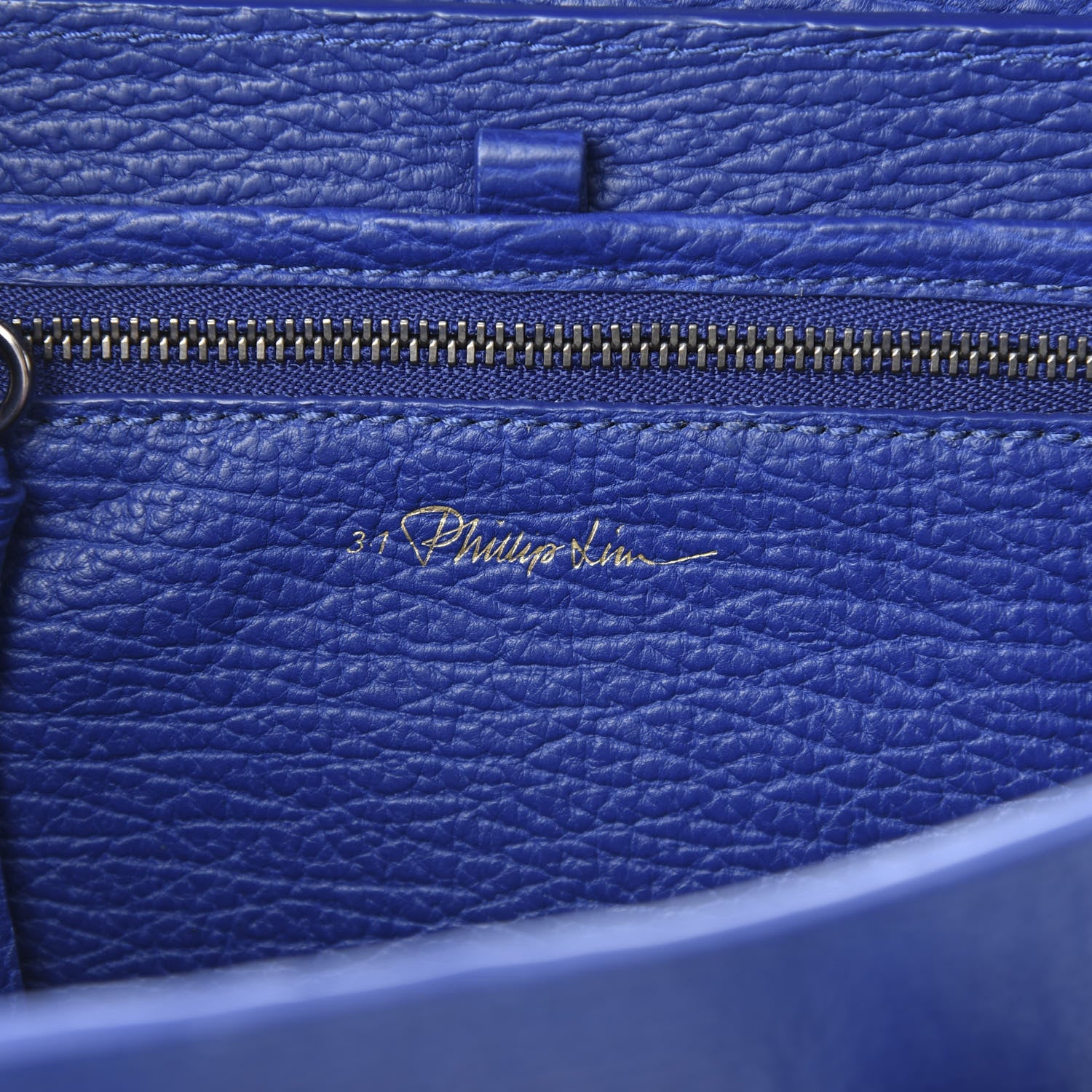 3.1 Phillip Lim 3.1 Textured Calfskin Mini Pashli Satchel Cobalt 6 of 14