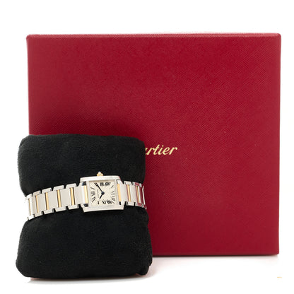 Cartier Stainless Steel 18K Yellow Gold 20mm Tank Francaise Quartz Watch 5 of 5