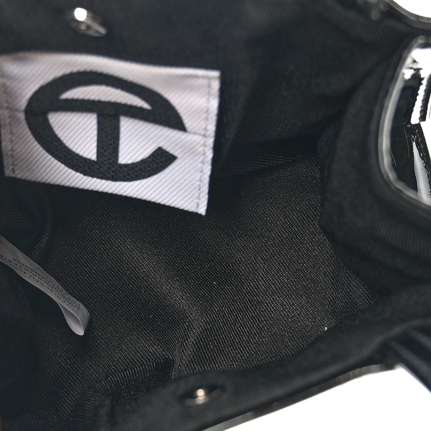 Telfar Patent Vegan Leather Small Shopping Bag Black 6 of 8