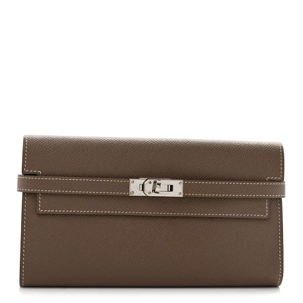 Epsom Kelly Longue Wallet Etoupe