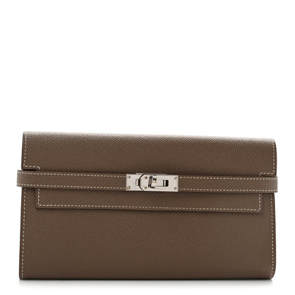 Hermes Epsom Kelly Longue Wallet Etoupe 1 of 9