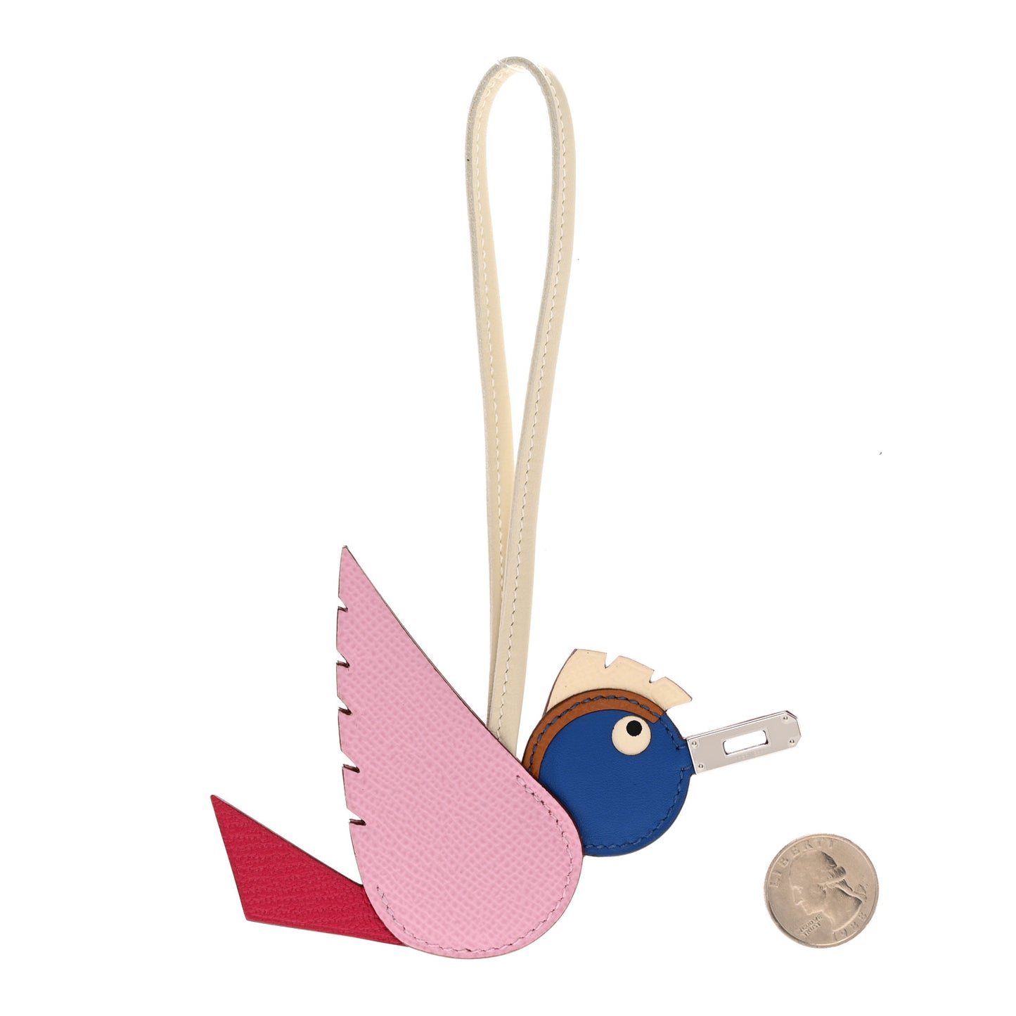 Epsom Swift Chevre Mysore Birdy Bag Charm Mauve Sylvestre Framboise Bleu Gold Nata Craie