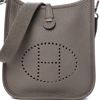 Hermes Taurillon Clemence Evelyne TPM Etain 9 of 10