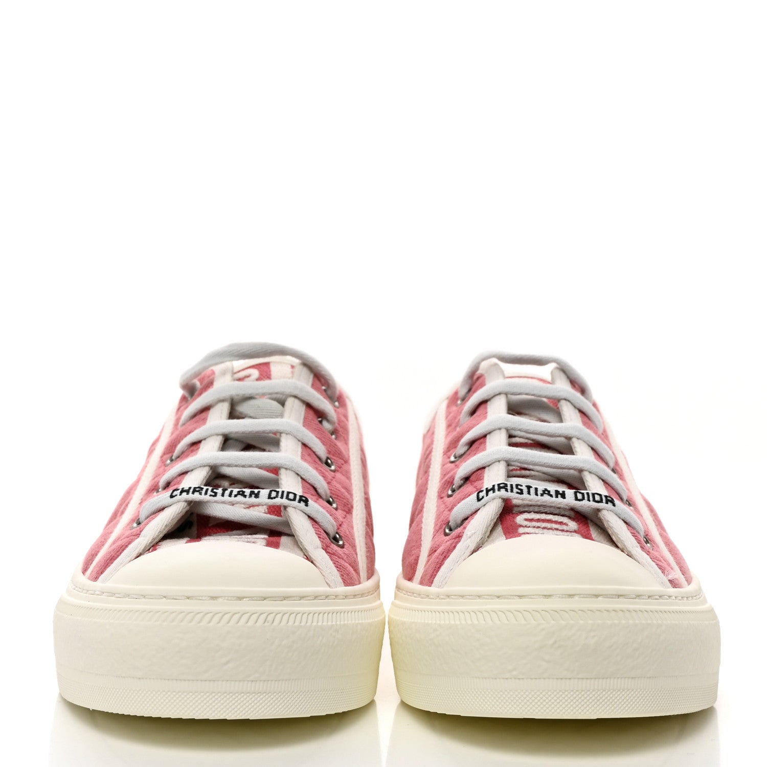 Christian Dior Canvas Walk 'N' Dior Low Top Sneakers 39 Taffy Pink 2 of 8