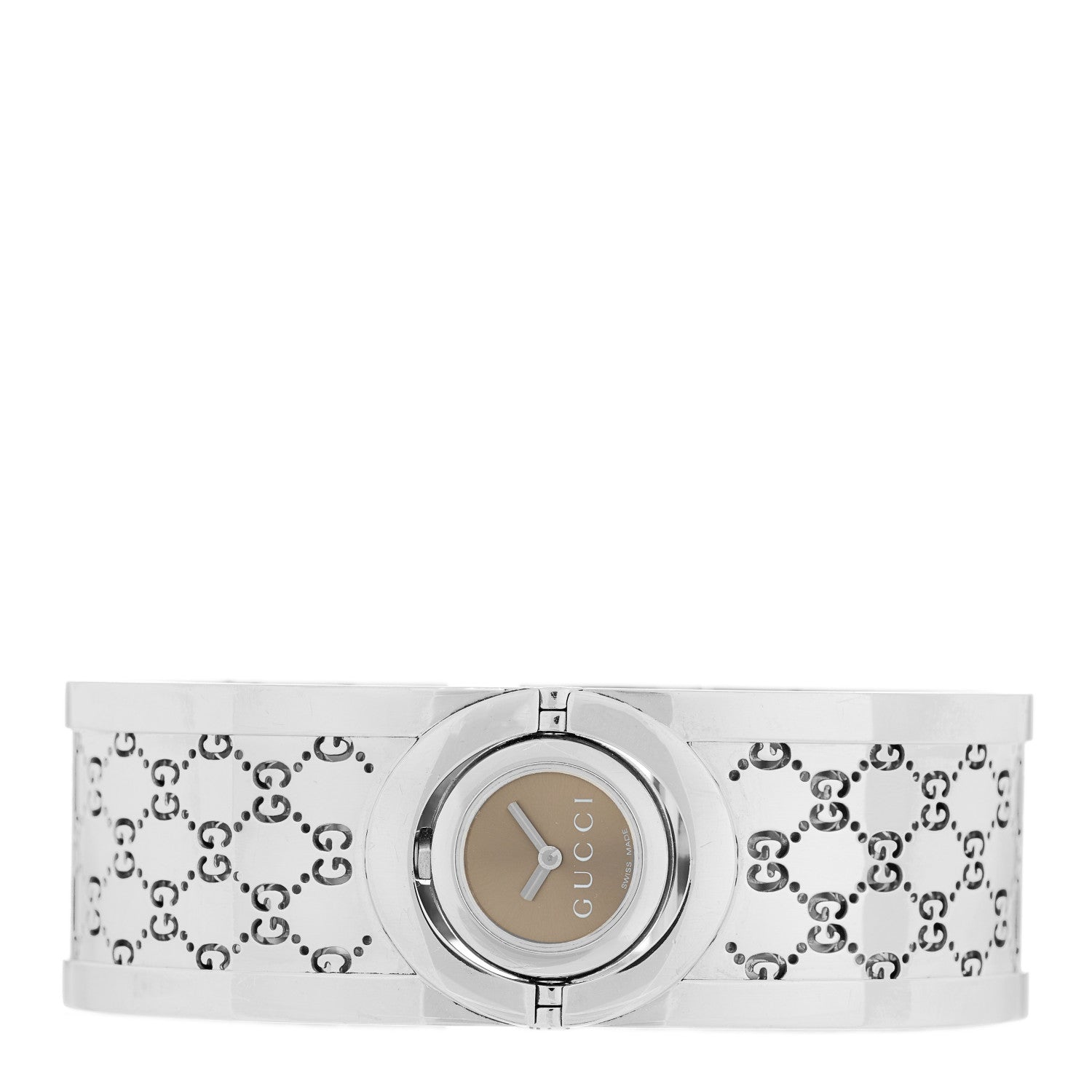 Gucci Stainless Steel 23mm Twirl Quartz Watch Brown 2 of 5
