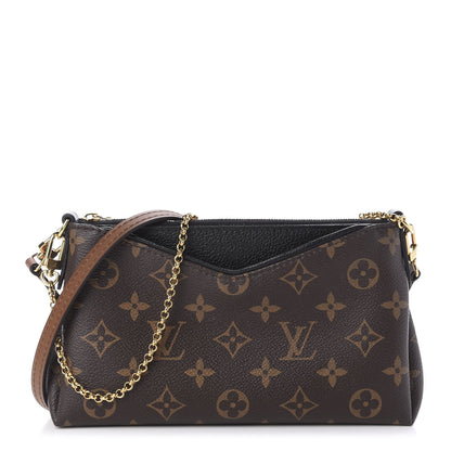 Louis Vuitton Monogram Pallas Clutch Black 1 of 12