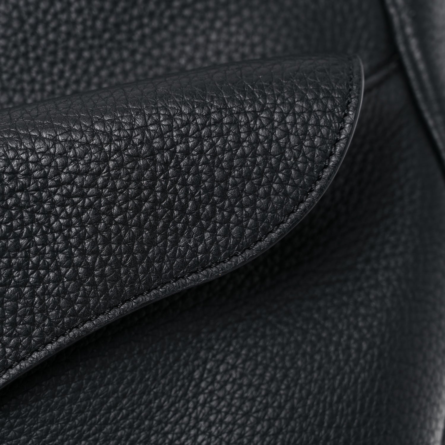 Christian Dior Grained Calfskin Saddle Soft Bag Black 12 of 15