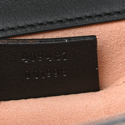 Gucci GG Supreme Monogram Bees Small Padlock Shoulder Bag Black 7 of 10