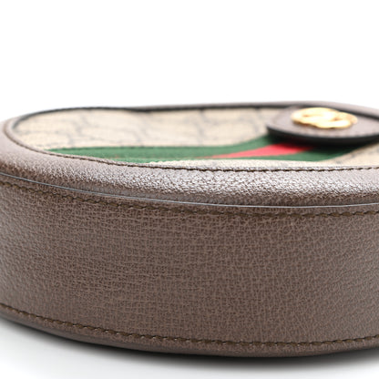 Gucci GG Supreme Monogram Web Mini Ophidia Round Shoulder Bag Brown 10 of 13