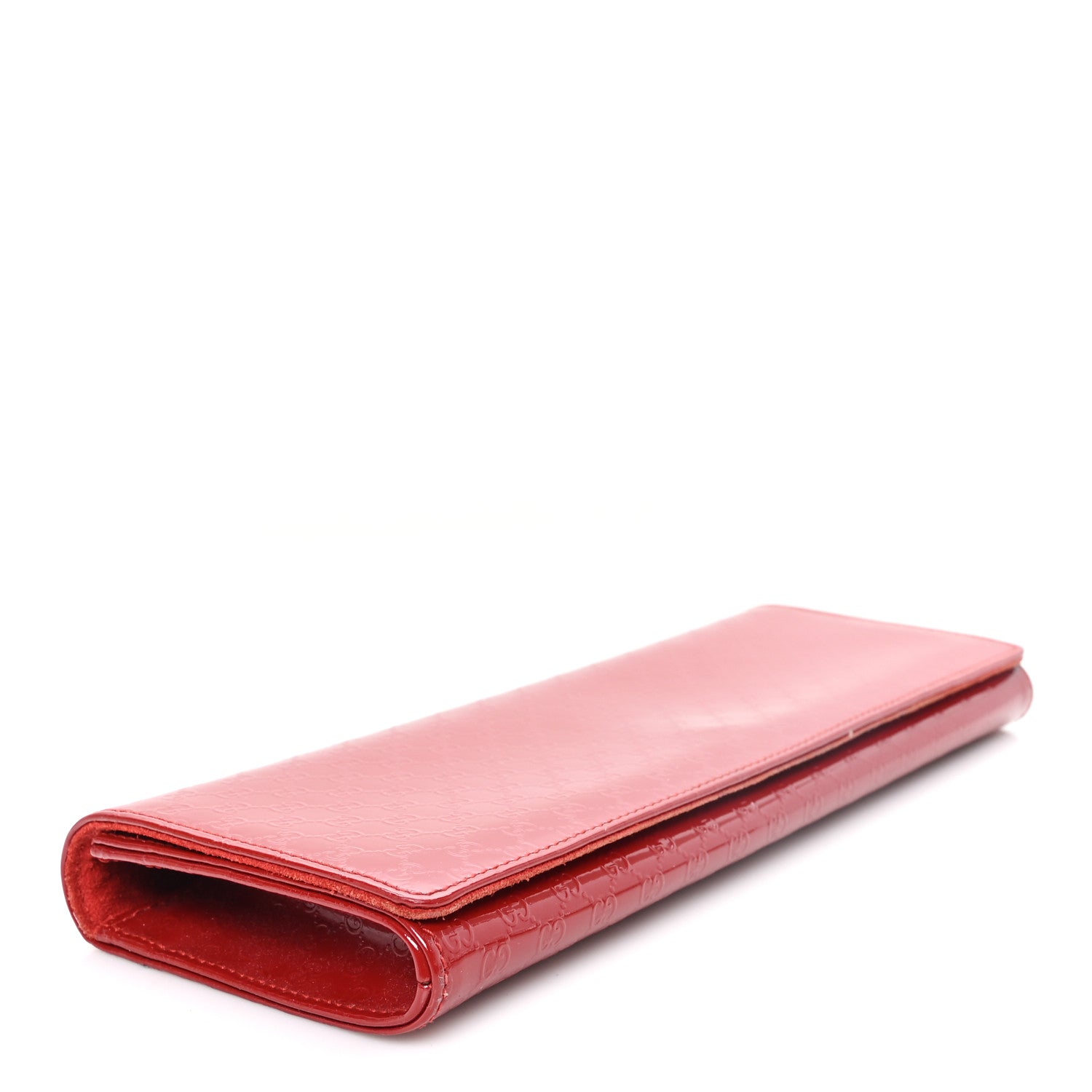 Gucci Patent Microguccissima Small Broadway Clutch Red 4 of 7
