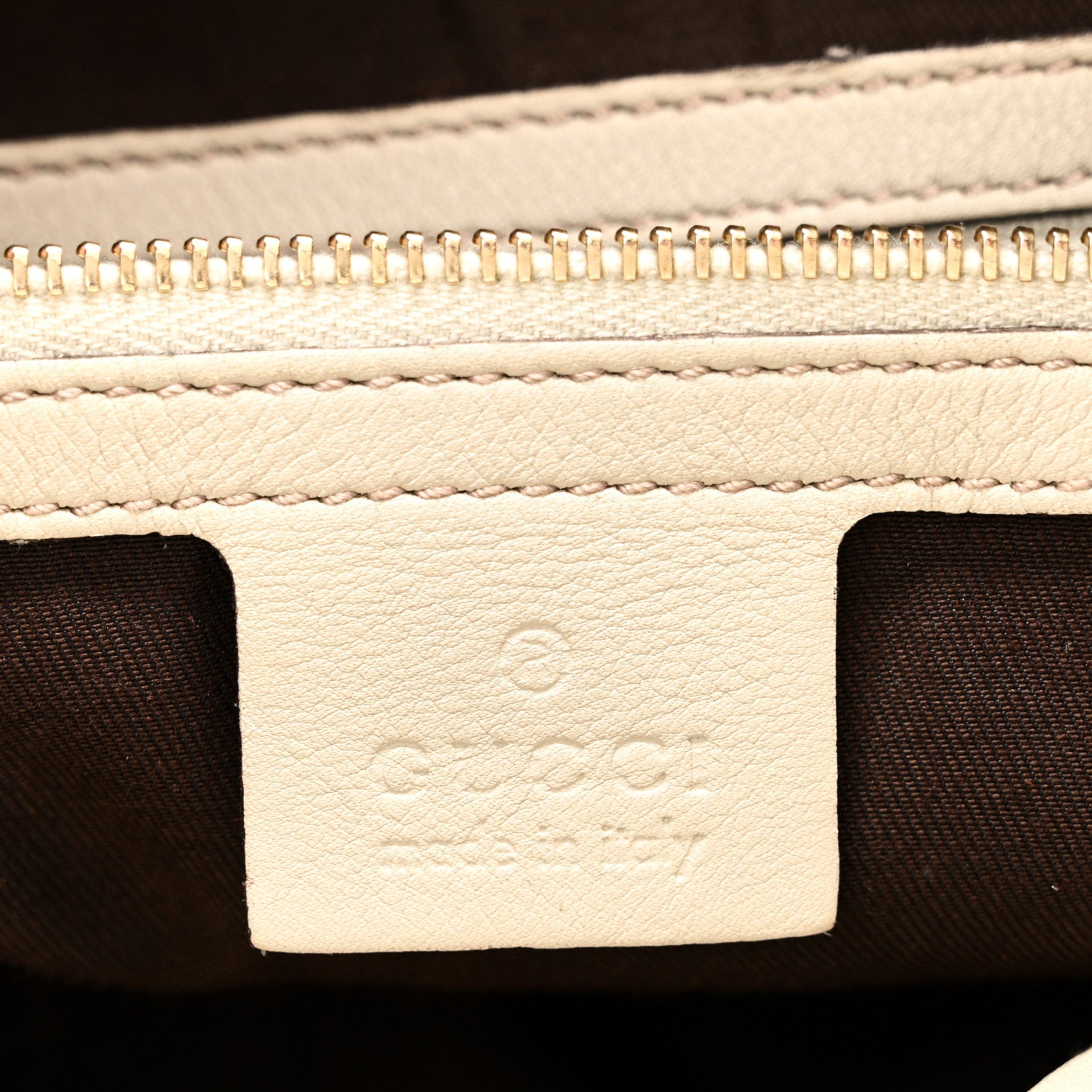 Gucci Monogram Medium Indy Top Handle Hobo Off White 6 of 10