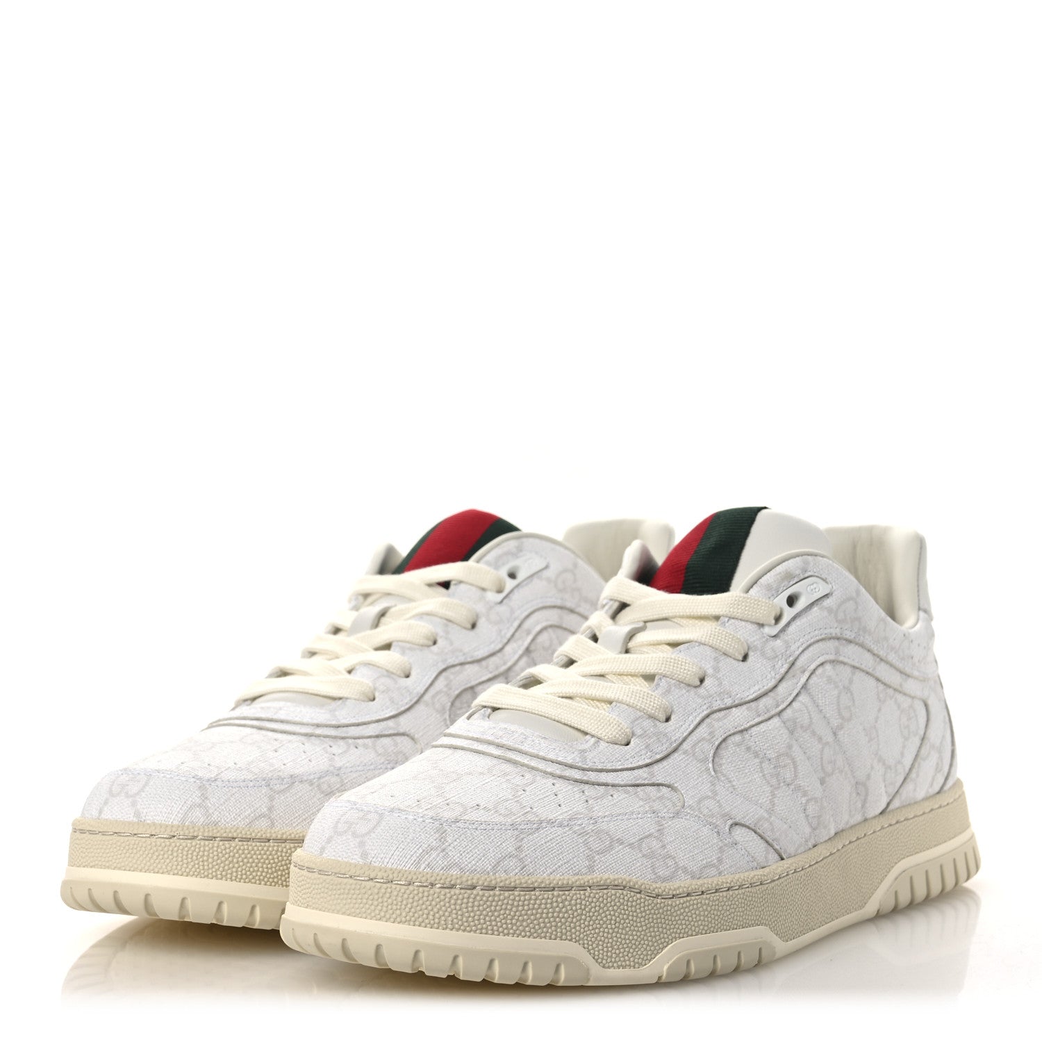 Gucci GG Supreme Monogram Womens Re-Web Sneakers 11.5 White 4 of 11
