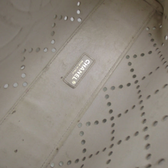 Patent Perforated Tote White