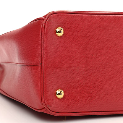 Prada Saffiano Lux Medium Tote Fuoco 5 of 19