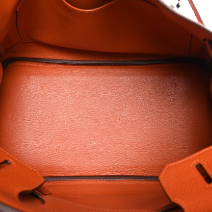 Hermes Togo BIRKIN 30 Orange 5 of 12