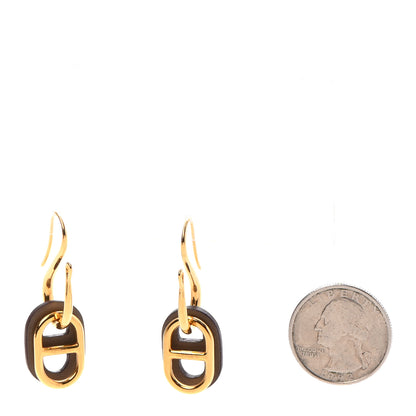Hermes Swift O'Maillon Earrings Etoupe 2 of 8