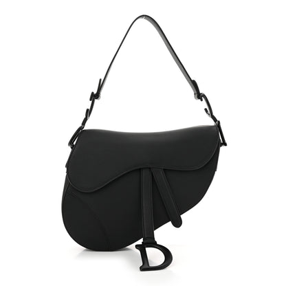Christian Dior Ultra Matte Calfskin Saddle Bag Black 1 of 10