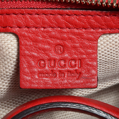 Gucci Pebbled Calfskin Medium Soho Boston Red 6 of 7