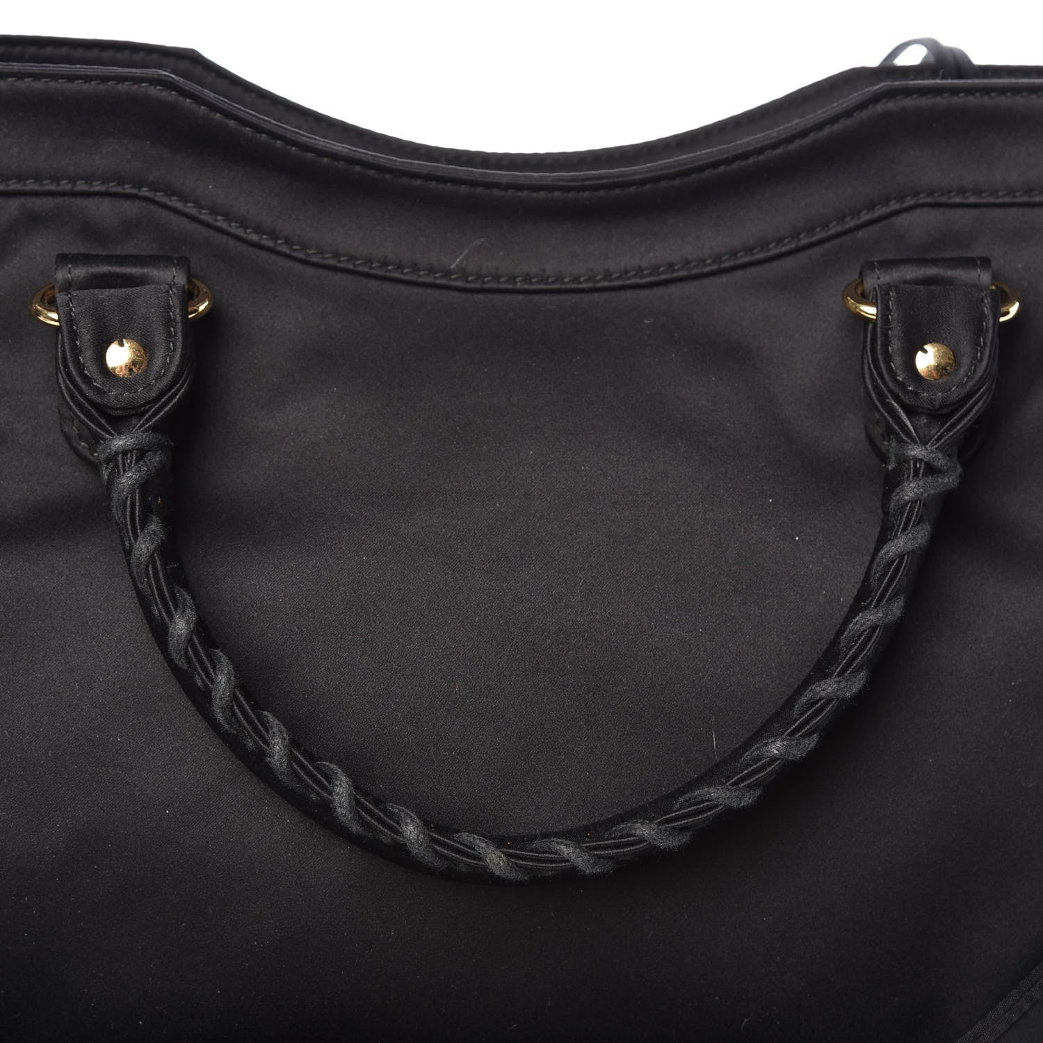 Balenciaga Satin Classic Gold Hardware City Black 11 of 11
