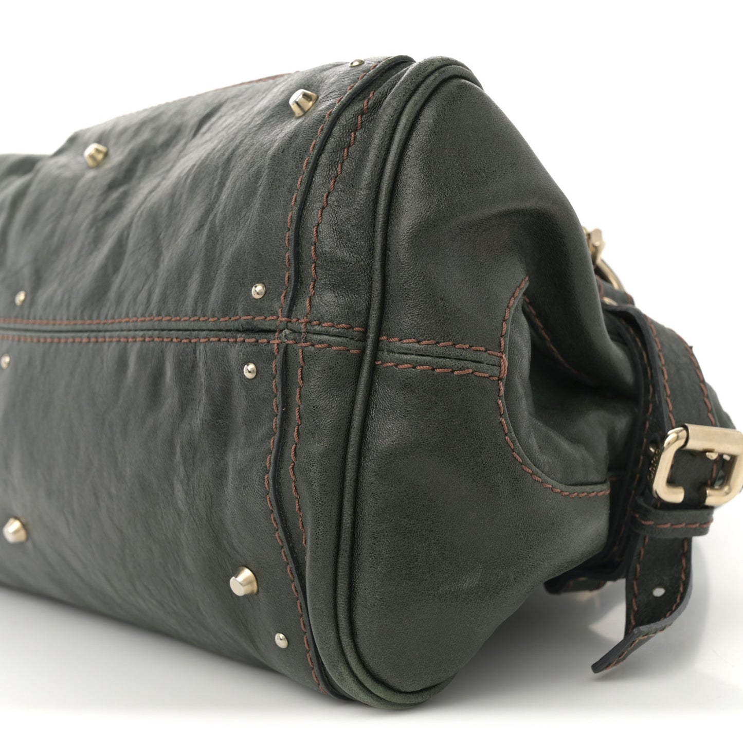 Calfskin Medium Paddington Capsule Satchel Laurier