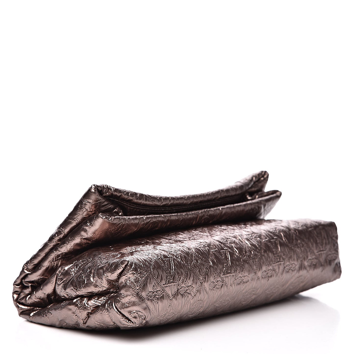 Jacquard Quilted Monogram Limelight Clutch MM Rose Gold