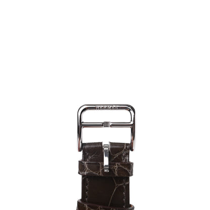 Hermes Shiny Alligator Heure H Hour Watch MM Strap Ebene 7 of 7