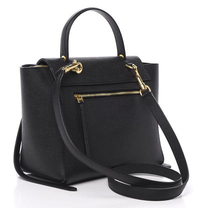 Celine Grained Calfskin Micro Belt Bag Black 3 of 9