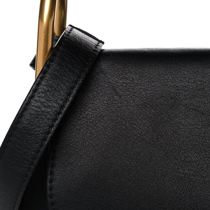 Chloe Calfskin Small Hudson Fringe Shoulder Bag Black 10 of 10