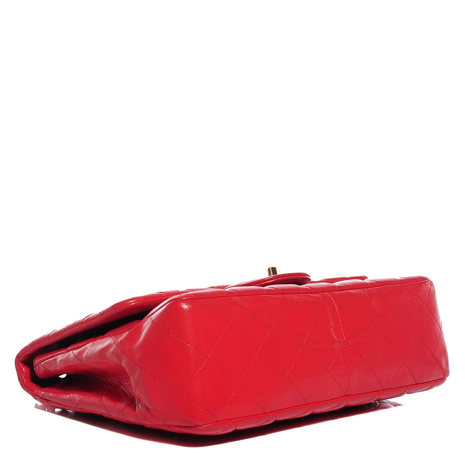 Chanel Lambskin Quilted Jumbo Single Flap Red 4 of 8