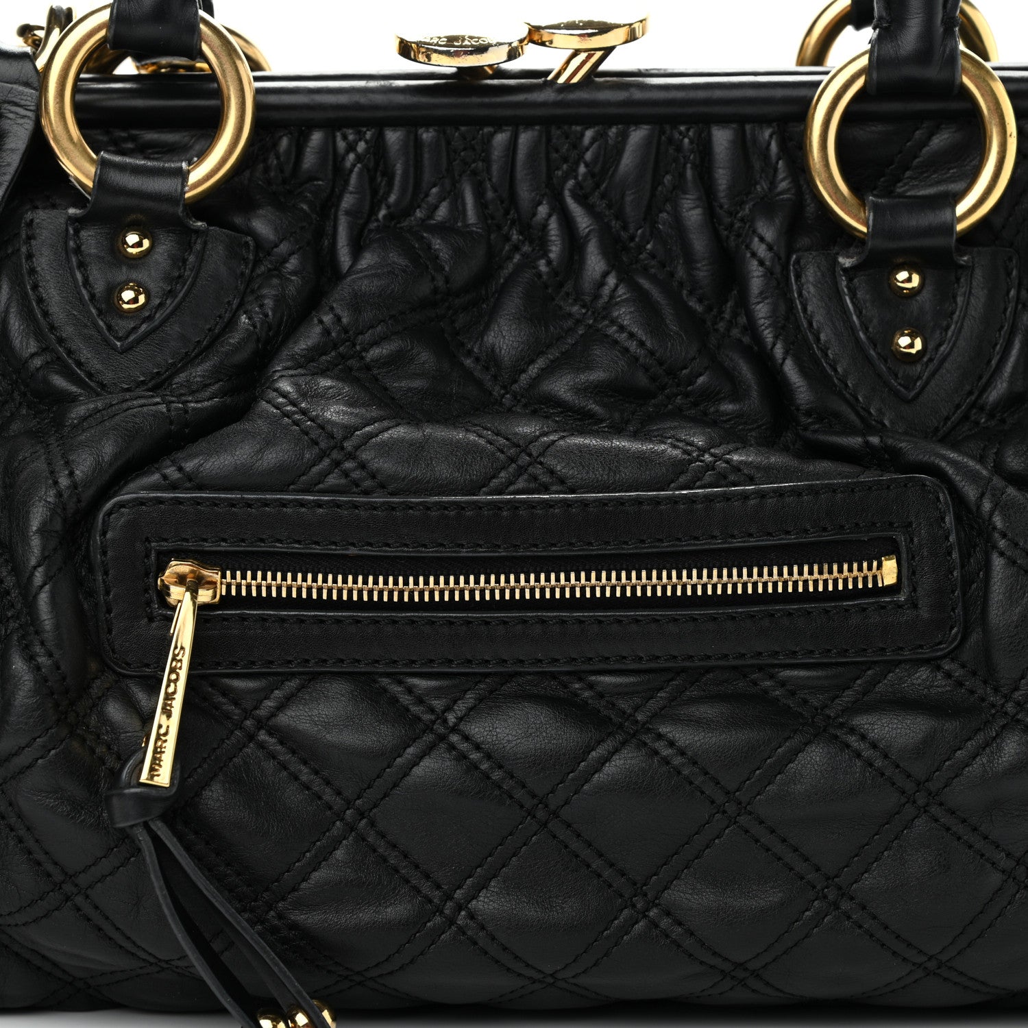 Marc Jacobs Calfskin Quilted Stam Black 7 of 11