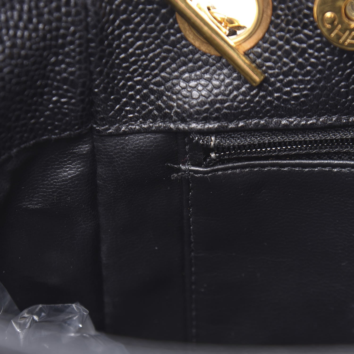 Chanel Caviar CC Shoulder Bag Black 14 of 14