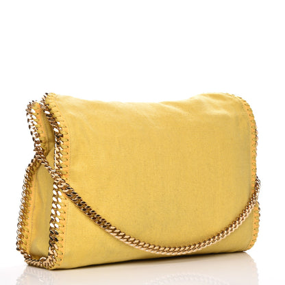 Stella McCartney Canvas Falabella Fold Over Tote Yellow 3 of 8