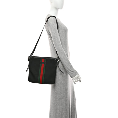 Gucci Techno Canvas Web Messenger Bag Black 2 of 11