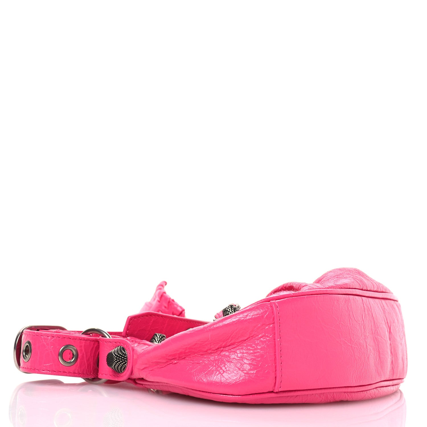 Balenciaga Agneau Arena Le Cagole Shoulder Bag XS Hot Pink 5 of 12