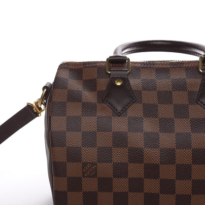 Louis Vuitton Damier Ebene Speedy Bandouliere 25 12 of 12