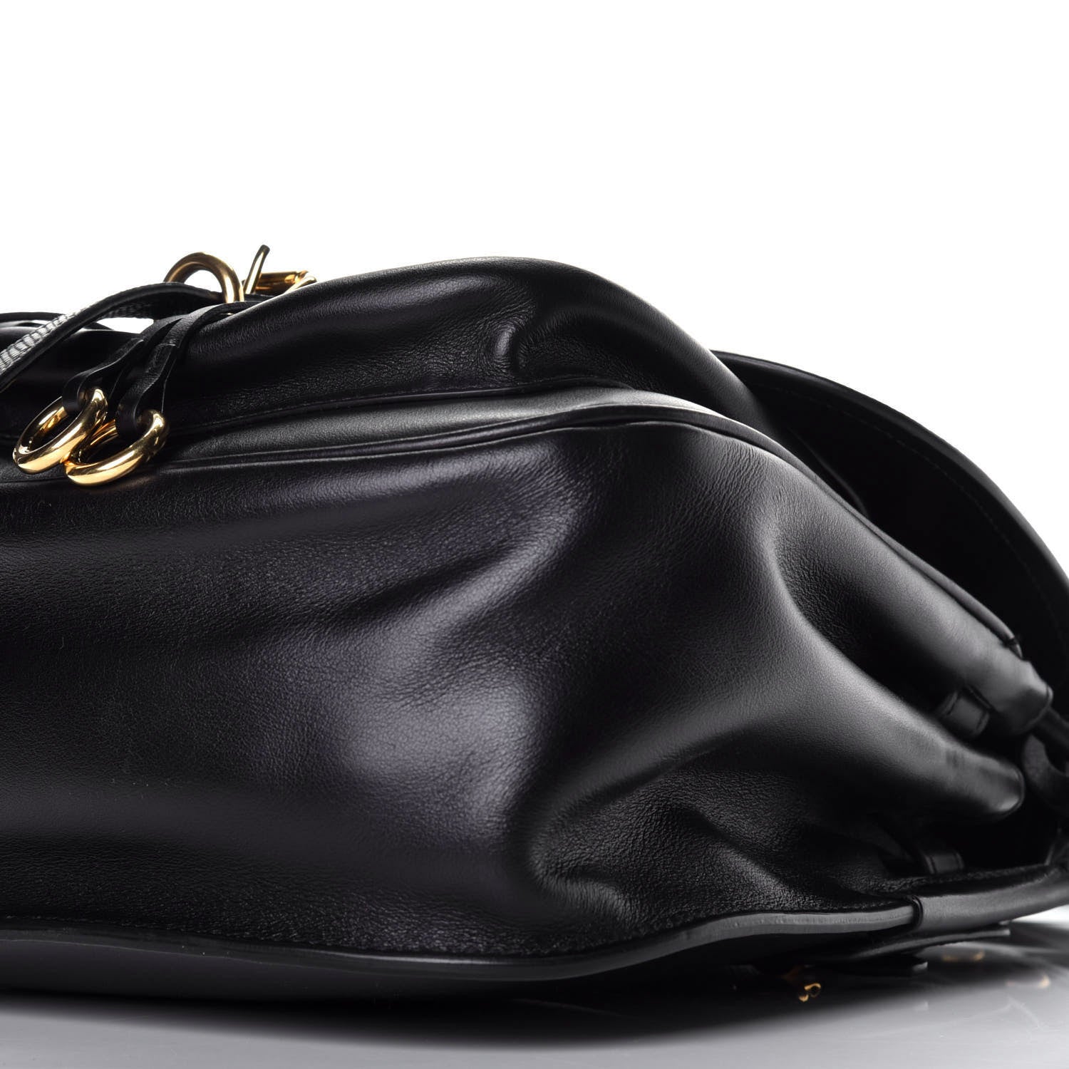 Prada Saffiano Cuir Calf Corsaire Bag Black 7 of 8