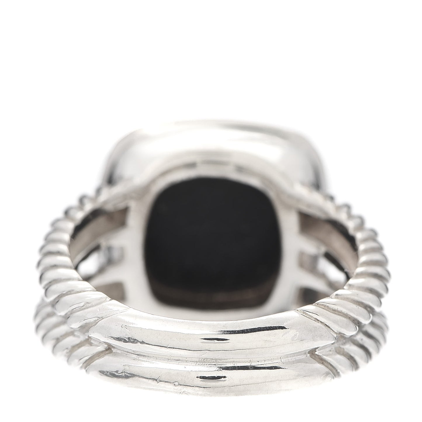 Sterling Silver Diamond Black Onyx 11mm Albion Ring 57 8