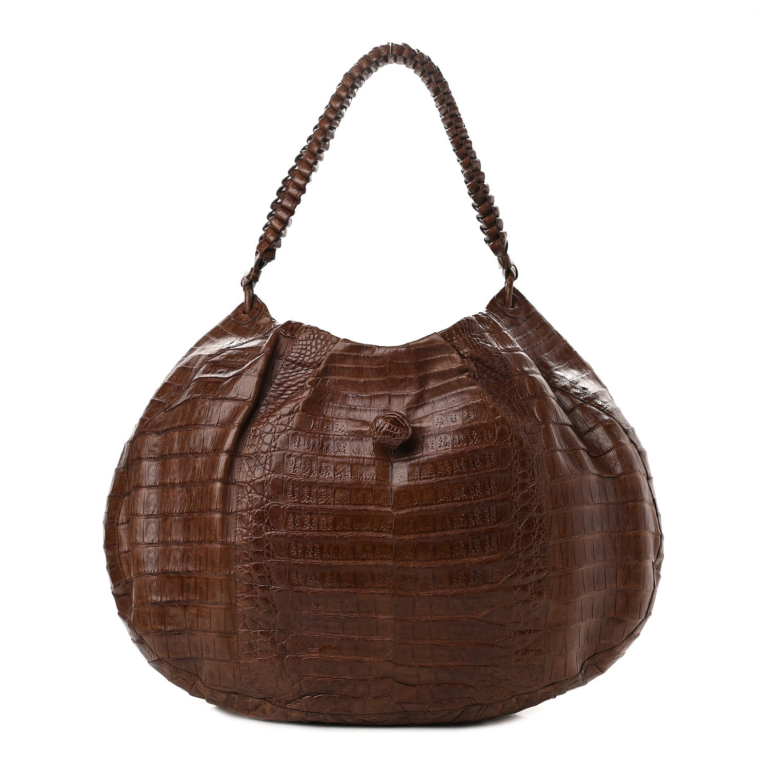 Nancy Gonzalez Crocodile Tote Brown 1 of 8