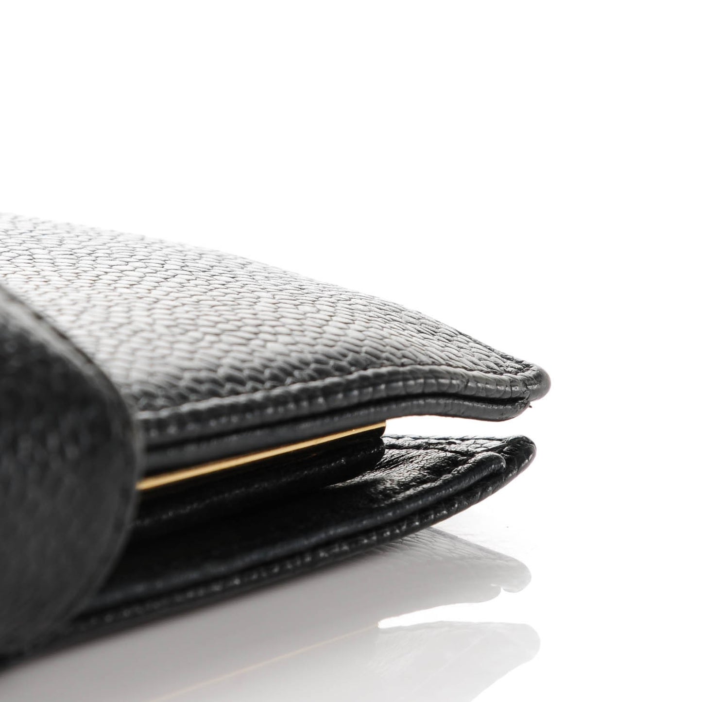 Caviar Timeless CC French Wallet Black