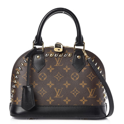 Louis Vuitton Monogram Macassar Studded Alma BB 1 of 7