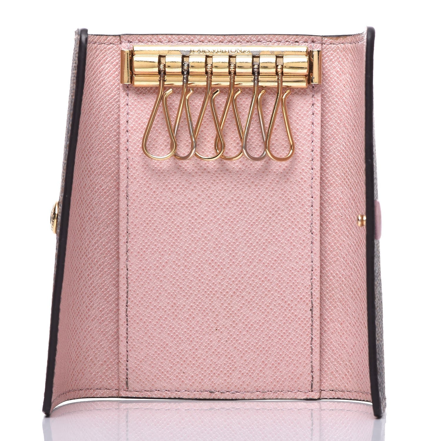 Louis Vuitton Damier Ebene Multicles 6 Key Holder Rose Ballerine 5 of 10