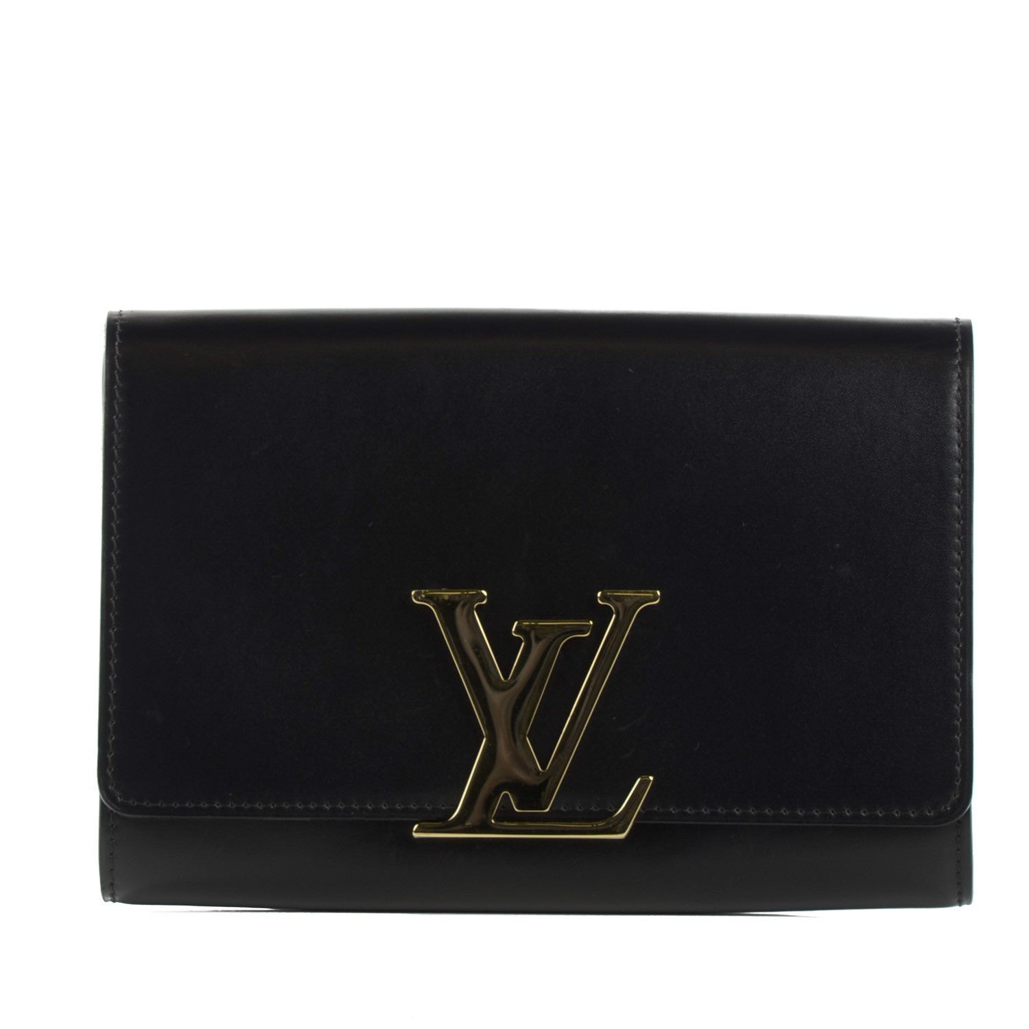 Louis Vuitton Calfskin Chain Louise GM Black 1 of 7