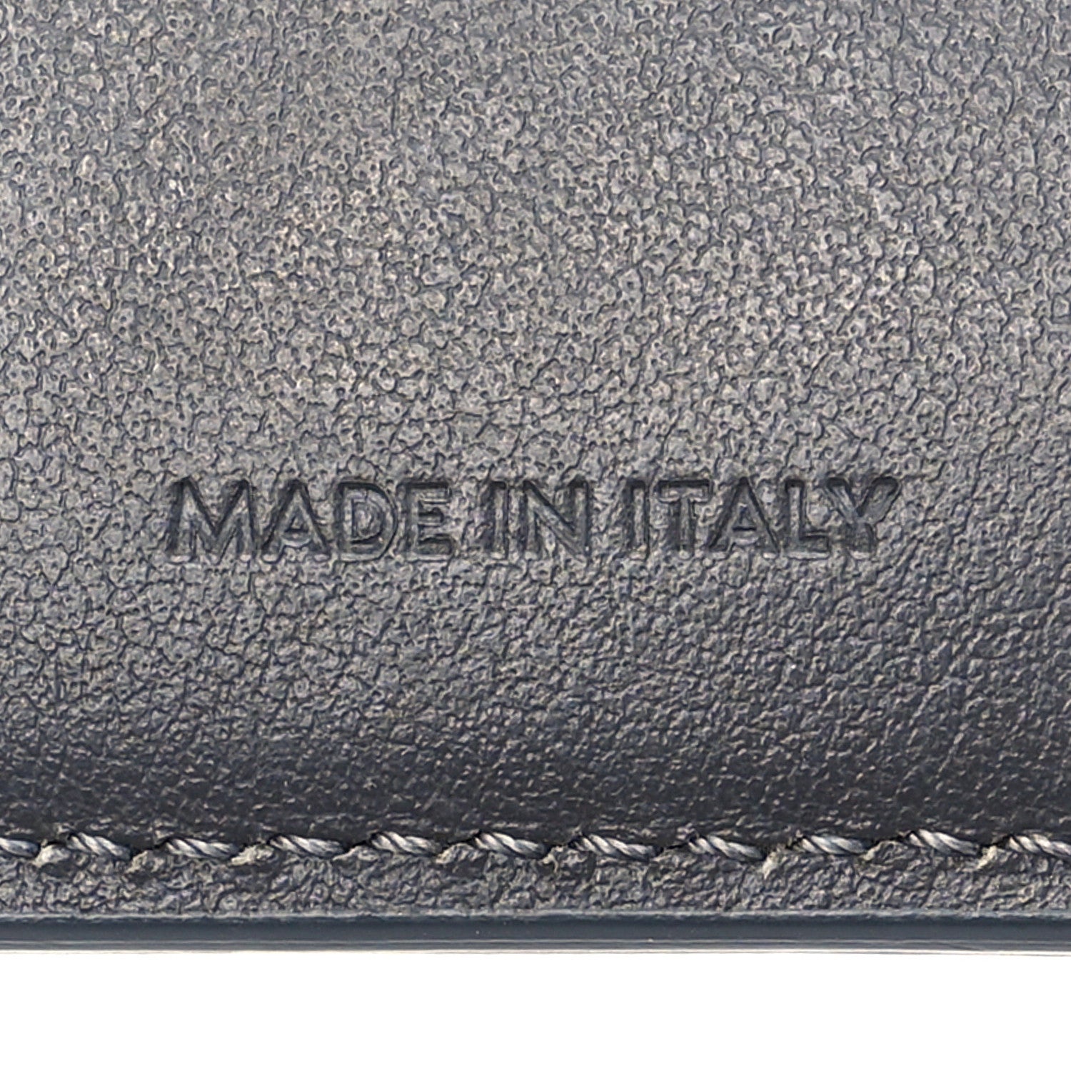 Celine Grained Calfskin Large Multifunction Strap Wallet Medium Grey 7 of 8